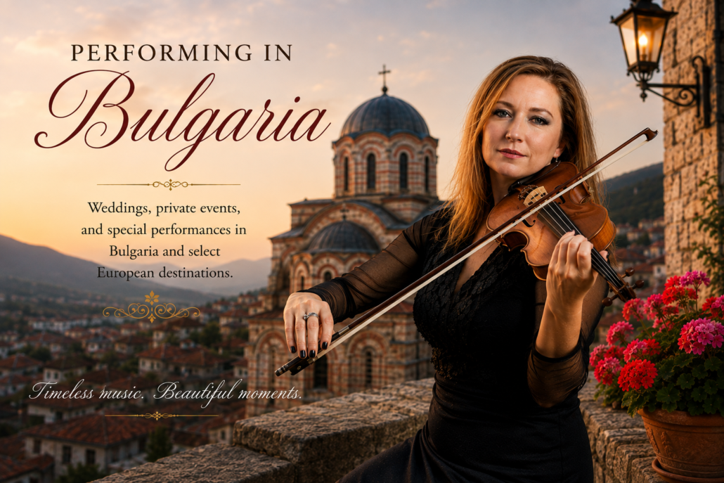 Heather Broadbent Bulgaria Heather Broadbent performing violin in Bulgaria